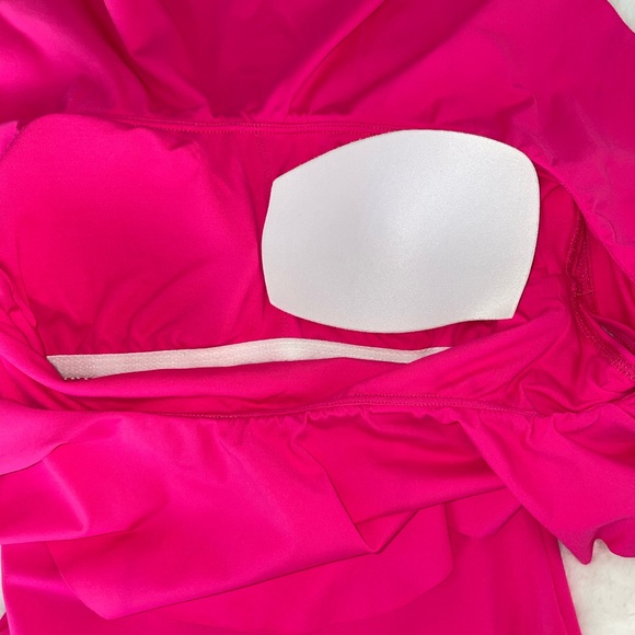 TRINA TURK MANACO OFF-THE-SHOULDER💕1 PIECE SWIMSUIT💕💕💕PINK - Picture 6 of 9